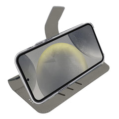 WALLY - Custodia a libro in pelle sintetica con chiusura flap magnetico, slot per carte e funzione stand per Samsung Galaxy S25 5G/ Galaxy S25 5G Enterprise Edition