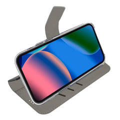 WALLY - Custodia a libro in pelle sintetica con chiusura flap magnetico, slot per carte e funzione stand colore nero compatibile con Google Pixel 10/ Pixel 10 Pro