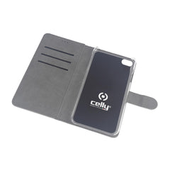 WALLY - Custodia a libro in pelle sintetica con chiusura flap magnetico, slot per carte e funzione stand colore bianco per Apple iPhone SE 2022/ iPhone SE 2020/ iPhone 8/ 7/ 6s/ 6