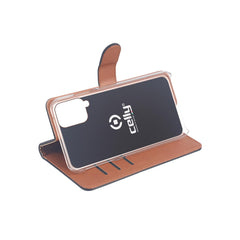 WALLY - Custodia a libro in pelle sintetica con chiusura flap magnetico, slot per carte e funzione stand colore nero compatibile con Samsung Galaxy A42 5G/ Galaxy M42 5G