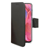 WALLY - Custodia a libro in pelle sintetica con chiusura flap magnetico, slot per carte e funzione stand colore nero compatibile con Oppo A74 5G/ A93 5G/ A54 4G/ A54 5G