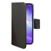 WALLY - Custodia a libro in pelle sintetica con chiusura flap magnetico, slot per carte e funzione stand colore nero compatibile con Oppo Find X3 Lite 5G/ Reno 5 5G
