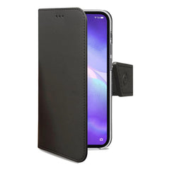 WALLY - Custodia a libro in pelle sintetica con chiusura flap magnetico, slot per carte e funzione stand colore nero compatibile con Oppo Find X3 Lite 5G/ Reno 5 5G