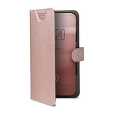 WALLY ONE - Custodia universale a libro colore nero con fissaggio e sistema rotazione 360° compatibile con tutti gli smartphone da 5" a 5.5" dimensione display