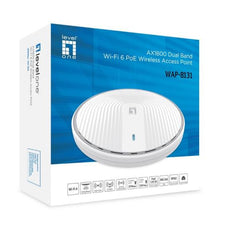 LEVELONE WAP-8131 - ACCESS POINT WIRELESS AX1800 Dual Band Wi-Fi 6 PoE