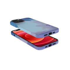 WATERCOLOR - Cover multicolore in TPU con finitura soft touch, bordi anti-scivolo compatibile con Apple iPhone 13