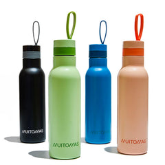 MUITOMAS - Borraccia termica 500ml blu ottanio