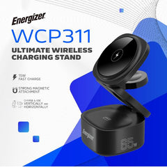 WIRELESS MAGNETIC STAND 4-IN-1 65W BLACK