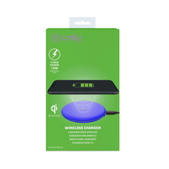 WLFASTFEEL - Caricabatteria wireless con cavo integrato Micro Usb, indicatori LED, potenza massima 10 Watt