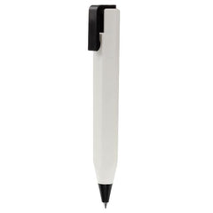 PENNA A SFERA SHORTY FUSTO BIANCO CLIP NERA INCHIOSTRO NERO