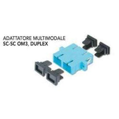 ADATTATORE SC DUPLEX MM AQUA