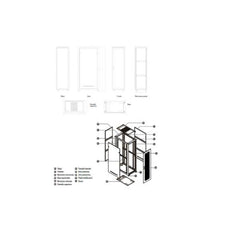 RACK IP20 RSA 42U 800X1200 NERO SMONTATO