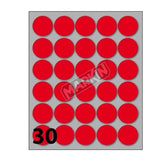 CF300 ETICHETTE ROTONDE 22MM BIA