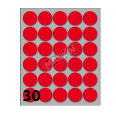 CF300 ETICHETTE ROTONDE 22MM BIA