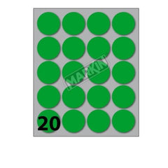 CF200 ETICHETTE ROTONDE 27MM BIA