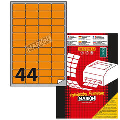 ETICHETTE IN SCATOLE DA 100 FOGLI FORMATO A4 - A3 ARANCIO