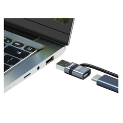 XAD-LCF-AM Adattatore USB-A 3.0 Maschio to USB-C Femmina con Fermacavo