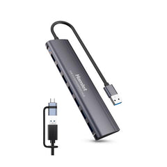 XHUB-07A3CX HUB 7 PORTE USB 3.0 ALLUMINIO USB-A + USB-C
