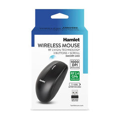 XMICERF-24GS Mouse Wireless 2.4ghz 1000dpi 3 tasti + scroll