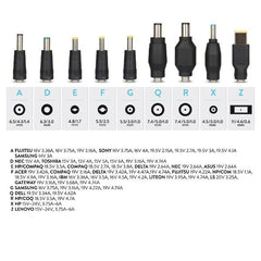 XPWNB90C - Alimentatore Notebook Universale da 15 a 24V 90W COMPACT 9 TIPS