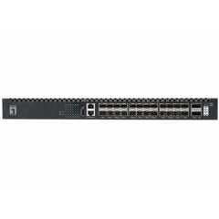 LEVELONE XQS-3126 - SWITCH 26-PORTE IN FIBRA TOR L3 MANAGED, 24x 1/10GbE SFP+, 2x 40/100GbE QSFP28, alimentatore ridondante hot-swap