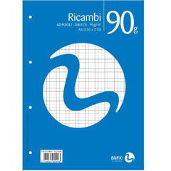 RICAMBI NON RINFORZATI A5 90GR - 4MM