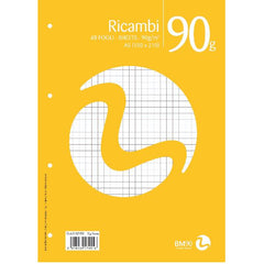 RICAMBI NON RINFORZATI A5 90GR - 5MM