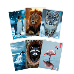 QUADERNI ANIMAL A4 80GR 5MM - CONF10