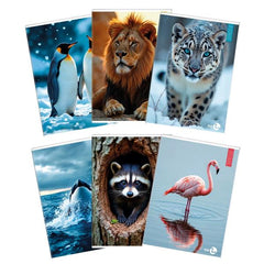 QUADERNI ANIMAL A4 80GR 4MM - CONF10