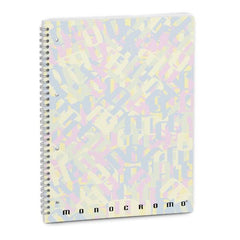 QUADERNO SPIRALATO MONOCROMO MULTICOLOR A4 80GR - 1 RIGO - PAGINE COLORATE