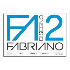 ALBUM DISEGNO FABRIANO F2 LISCIO COLLATO 33x48cm