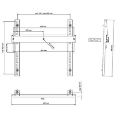 WMS32-55L - STAFFA A MURO