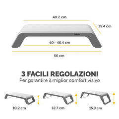 100016996-Hana™ LT Supporto monitor - Bianco