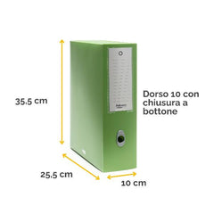 Scatola progetto Holos D10 verde in plastica riciclata