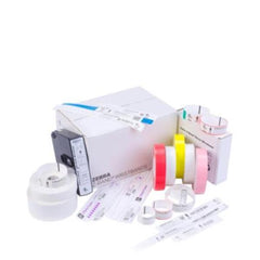 Wristband, Polypropylene, 1x10in (25.4x254mm), Direct thermal, Z-Band Splash, Adhesive closure, Cartridge, 350/roll, 6/box, Yellow