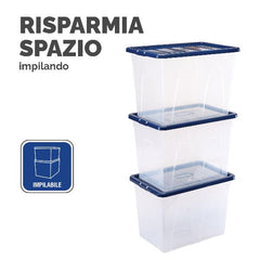 Scatola in plastica coperchio 64L