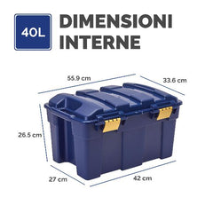 Baule portaoggetti 40L