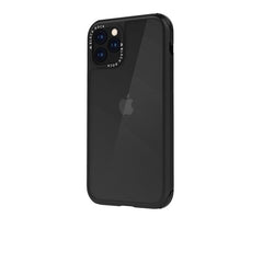 ROBUST - Cover Ultra protettiva con bordi anti-shock colore trasparente nero compatibile con Apple iPhone 11