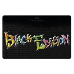 Astuccio in metallo con 36 matite colorate Black Edition
