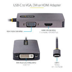 Adattatore USB C a HDMI DVI o VGA