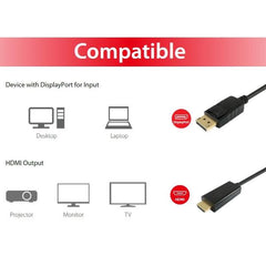 EQUIP - CAVO da DisplayPort a HDMI M/M 4K/30Hz, 5.0m