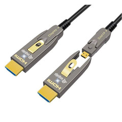 EQUIP - Cavo ottico attivo HDMI 2.0 staccabile tipo D + A, 4K/60Hz - 10m