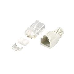 EQUIP - SET PLUG RJ45 CAT.6 NON SCHERMATO per cavi rotondi, Confez. 100pz