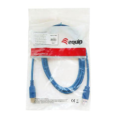 EQUIP - CAVO USB 3.0 da Tipo-A a Tipo-B, Blu, M/M, 3.0m