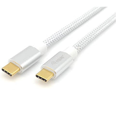 EQUIP - CAVO USB 3.2 Gen 2 da C a C, M/M, PD100W, 4K/60Hz, 10Gbps, Bianco, 0.5m