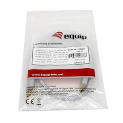 EQUIP - CAVO USB 3.2 Gen 2 da C a C, M/M, PD100W, 4K/60Hz, 10Gbps, Bianco, 0.5m