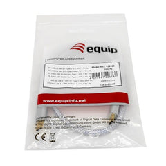 EQUIP - CAVO USB 3.2 Gen 2 da C a C, M/M, PD100W, 4K/60Hz, 10Gbps, Bianco, 1.0m