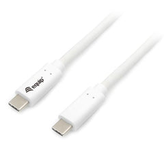 EQUIP - CAVO USB 3.2 Gen 1 da C a C, M/M, PD 60W, 5Gbps, Bianco, 2.0m