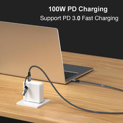 EQUIP - CAVO 2 in 1 USB 3.2 Gen 2x2 da C a C/A, PD100W, 4K/60Hz, 20Gbps, 1.0m
