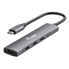 EQUIP - HUB 4-PORTE USB-C (4x USB 3.2 Gen 1), Alluminio